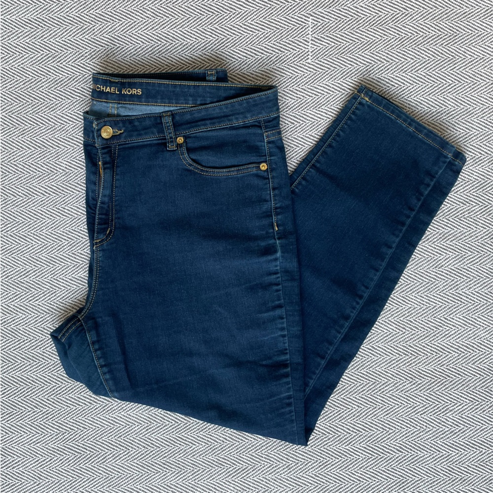 Michael Kors 16P Izzy Skinny Dark Wash Denim Jeans